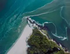 aerial sea view