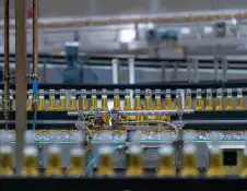 bottles in factory