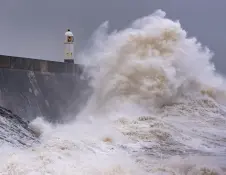 High tide at Porthcawl