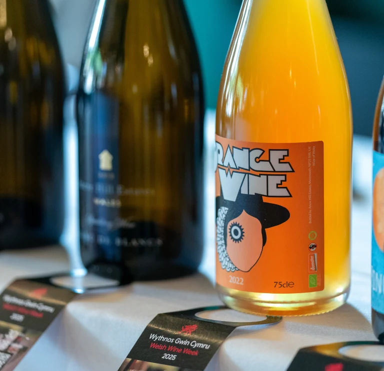 Selection of Welsh wine