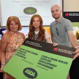 Maisie McNab, Karen Davies and Gwynfor Evans
